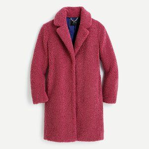 Like new: JCrew Teddy sherpa topcoat. XS Petite